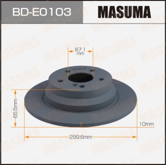 Диск тормозной  Masuma  BDE0103  rear CLS (C218)ECLASS (W211)ECLASS (W212)