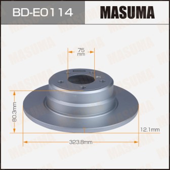Диск тормозной  Masuma  BDE0114  rear X5 (E53)