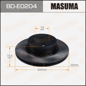 Диск тормозной  Masuma  BDE0204  front BMW 3SERIES (F30), 3SERIES (F31)