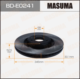 Диск тормозной  Masuma  BDE0241  front AUDI A5, A6  11