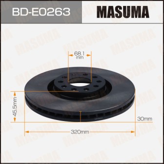 Диск тормозной  Masuma  BDE0263  front A4A6