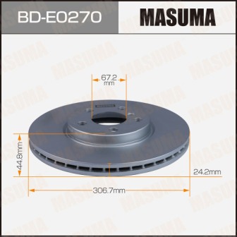 Диск тормозной  Masuma  BDE0270  front X1 (F48)X2 (F39)