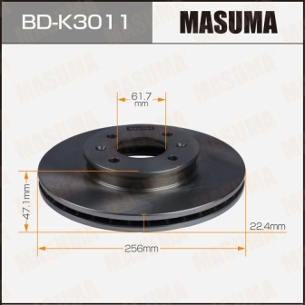 Диск тормозной  Masuma  BDK3011  front ACCENT IIII20RIO II