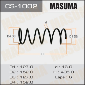 Пружина подвески Masuma CS-1002 front CALDINA ST190,191, CT190,191