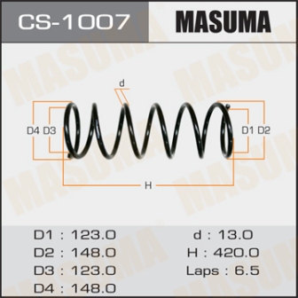 Пружина подвески Masuma CS-1007 front IPSUM CXM10SXM15