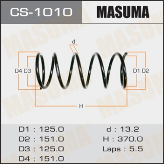Пружина подвески Masuma CS-1010 front CALDINA CT196, CT198