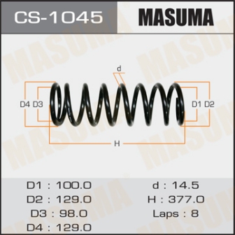 Пружина подвески Masuma CS-1045 rear IPSUM SXM15G