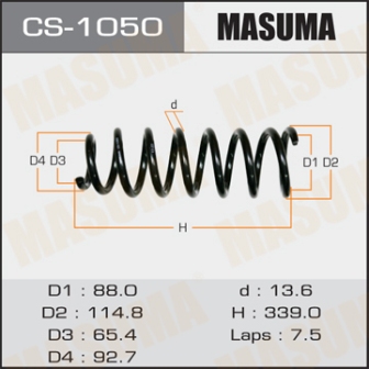 Пружина подвески Masuma CS-1050 rear MARKII JZX110