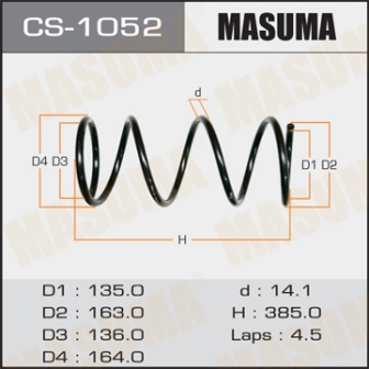 Пружина подвески Masuma CS-1052 front IPSUM ACM21W