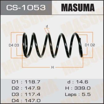 Пружина подвески Masuma CS-1053 rear IPSUM ACM21W