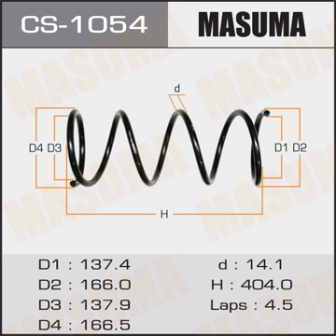 Пружина подвески Masuma CS-1054 front IPSUM ACM26W