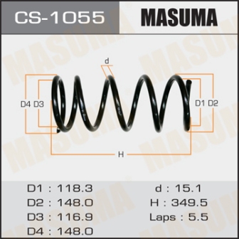 Пружина подвески Masuma CS-1055 rear IPSUM ACM26W