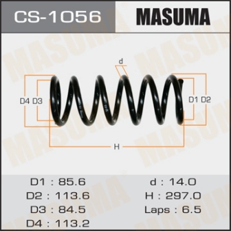 Пружина подвески Masuma CS-1056 front MARKII JZX110