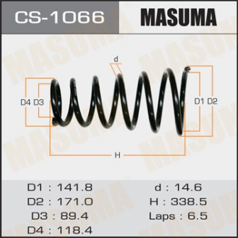 Пружина подвески Masuma CS-1066 rear HIGHLANDER ACU25L