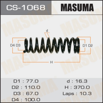 Пружина подвески Masuma CS-1068 front LAND CRUISER PRADO KZJ95, ZVJ95, KDJ95