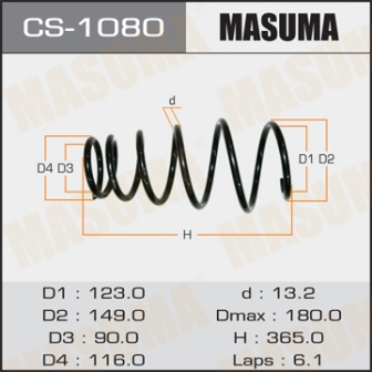 Пружина подвески Masuma CS-1080 rear CAMRY ACV30