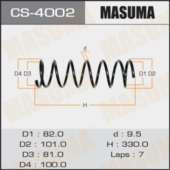 Пружина подвески Masuma CS-4002 rear DEMIO DW3W