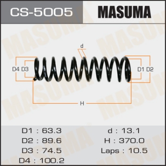 Пружина подвески Masuma CS-5005 front ACCORD CF3, CF4, CF5