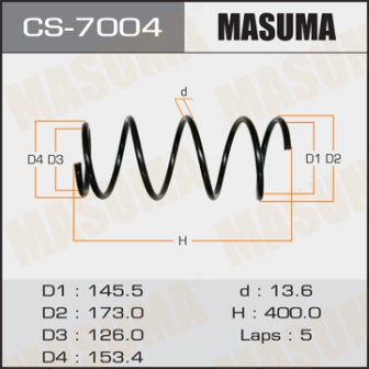 Пружина подвески Masuma CS-7004 front FORESTER SG5