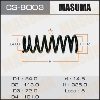 Пружина подвески Masuma CS-8003 front ESCUDO SQ416L