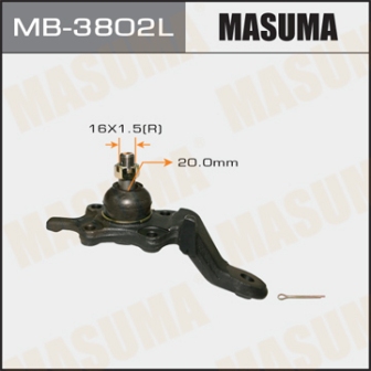 Шаровая опора Masuma MB-3802L front low HILUX SURF KZN185, KDN185, RZN18, VZN18, KZJ185 LH