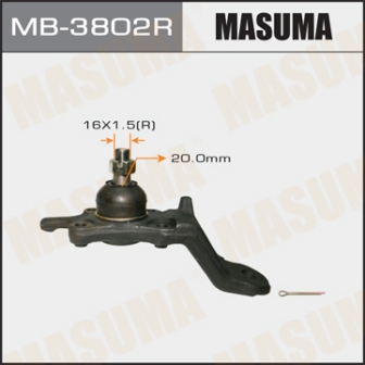 Шаровая опора Masuma MB-3802R front low HILUX SURF KZN185, KDN185, RZN18, VZN18, KZJ185 RH