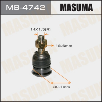 Шаровая опора Masuma MB-4742  front low NISSAN VFY10,200SX,B13