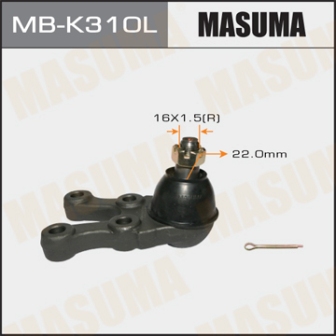 Шаровая опора Masuma MB-K310L front low HYUNDAI, KIA LH