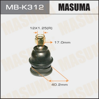 Шаровая опора Masuma MB-K312 front low HYUNDAI, KIA