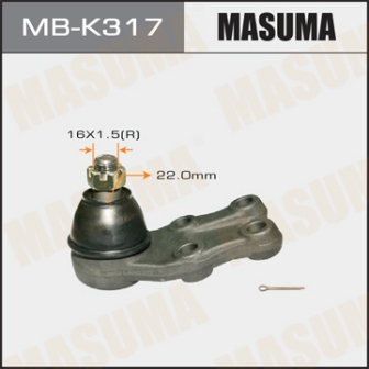 Шаровая опора Masuma MB-K317 front low HYUNDAI, KIA