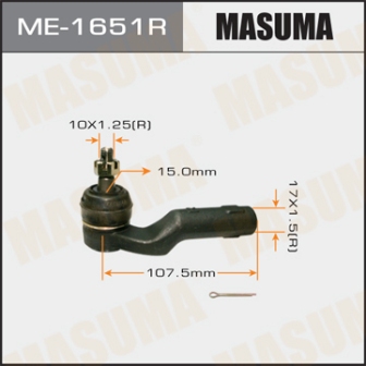 Наконечник рулевой тяги Masuma ME-1651R out AXELA BK3P BK5P RH