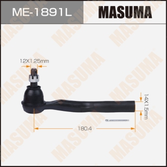 Наконечник рулевой тяги Masuma ME-1891L LH