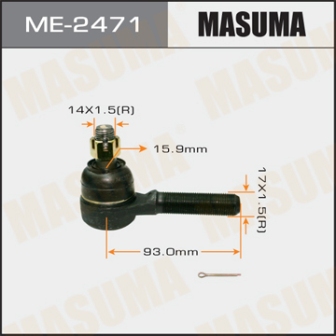 Наконечник рулевой тяги Masuma ME-2471 out Hilux LN165 167 170 172
