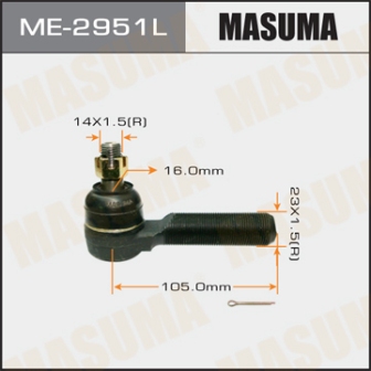 Наконечник рулевой тяги Masuma ME-2951L FJ80 HDJ81 HZJ81