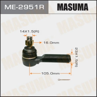 Наконечник рулевой тяги Masuma ME-2951R FJ80 HDJ81 HZJ81