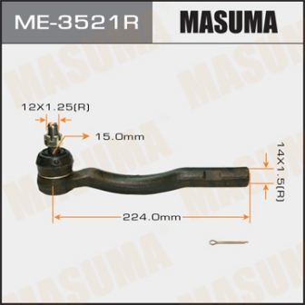 Наконечник рулевой тяги Masuma ME-3521R ESTIMA TCR1 TCR2 CXR1 CXR2 RH