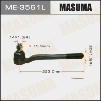 Наконечник рулевой тяги Masuma ME-3561L out J9 N18 LH