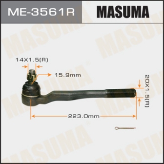 Наконечник рулевой тяги Masuma ME-3561R out J9 N18 RH