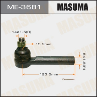 Наконечник рулевой тяги Masuma ME-3681 TOYOTA HIACE REGIUS KCH14 LXH4 RCH4 LH110