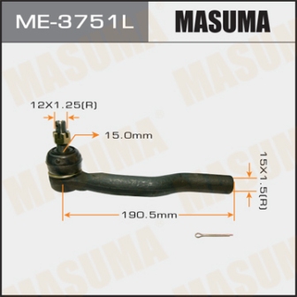 Наконечник рулевой тяги Masuma ME-3751L out WINDOM MCV30 CAMRY ACV LH