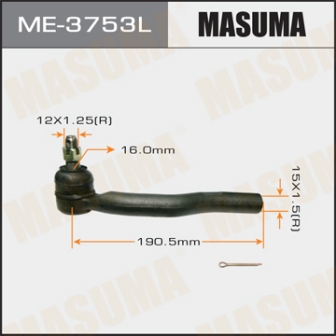 Наконечник рулевой тяги Masuma ME-3753L CAMRY ACV30 ACV35 ACV40 ACV45 LH