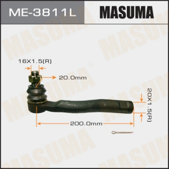 Наконечник рулевой тяги Masuma ME-3811L out LH L CRUISER 100 LEXUS -2000.08