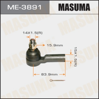 Наконечник рулевой тяги Masuma ME-3891 HILUX SURF KUN2 KUN3 GGN25 GGN35