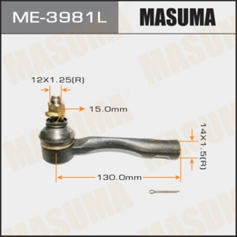 Наконечник рулевой тяги Masuma ME-3981L LH