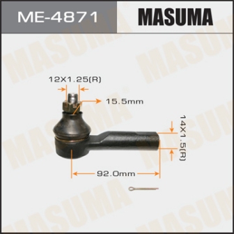Наконечник рулевой тяги Masuma ME-4871 out AD Y10 A32 SUNNY B14 PULSAR N15 RH LH