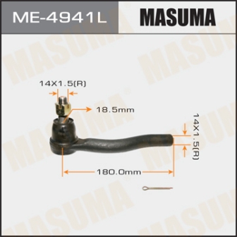Наконечник рулевой тяги Masuma ME-4941L TEANA J31 LH