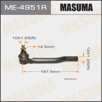 Наконечник рулевой тяги Masuma ME-4951R CUBE Z11 RH