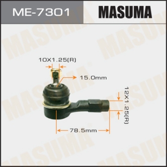 Наконечник рулевой тяги Masuma ME-7301 LANCER CS2