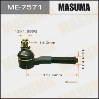 Наконечник рулевой тяги Masuma ME-7571 out R L SUZUKI ESCUDO VITARA TA11 95г-