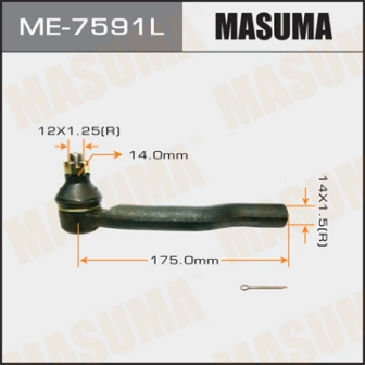 Наконечник рулевой тяги Masuma ME-7591L GRAND VITARA SE420